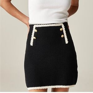 NWT JCREW Elegant Black and White Women's Skirt
